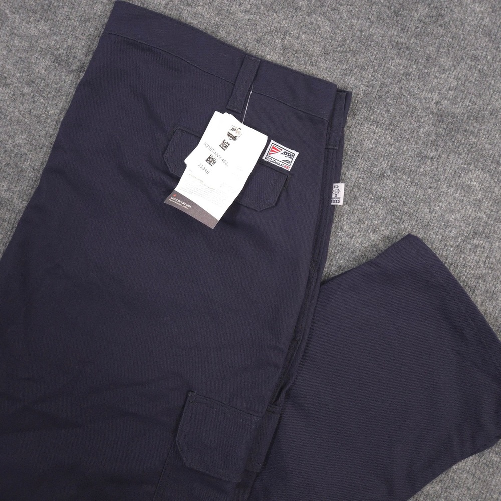 Tyndale Utility FR Cargo Pants Mens 46X32 Navy Flame Resistant Arc Rated NEW